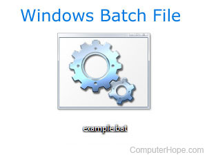 Run batch files windows 10